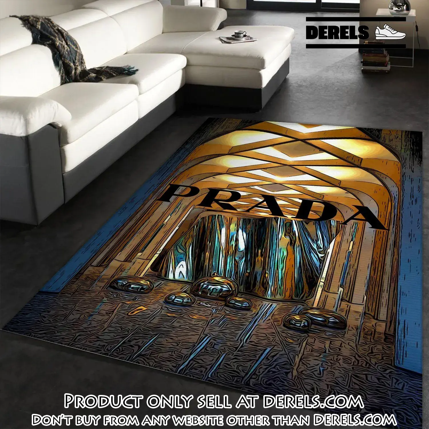 Prada fashion area rug fashion brand rug christmas gift us decor dr2140265